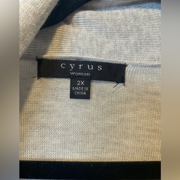 Cyrus Lightweight Open Front Cardigan Size 2X - Picture 2 of 7